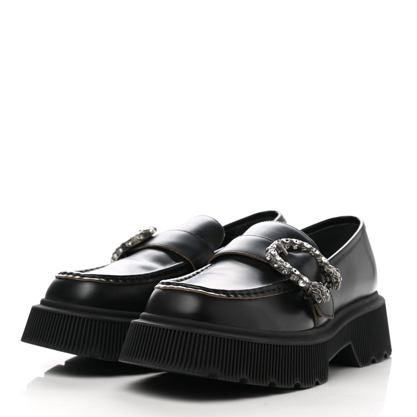 Cordovan Lux Dionysus Hunder Loafers 40.5 Black