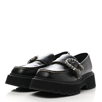 Gucci Cordovan Lux Dionysus Hunder Loafers 40.5 Black 3 of 9