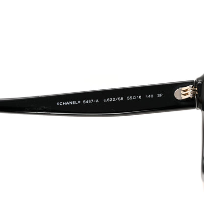 Chanel Acetate Chain Square Sunglasses 5487-A Black 5 of 8
