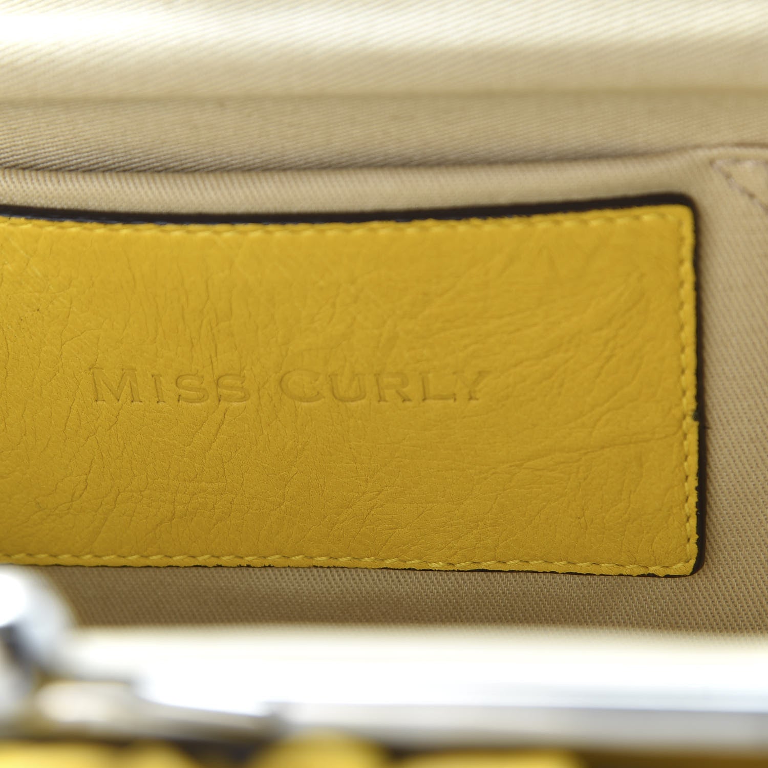 Dolce & Gabbana Calfskin Small Kiss Lock Frame Clutch Giallo 7 of 10