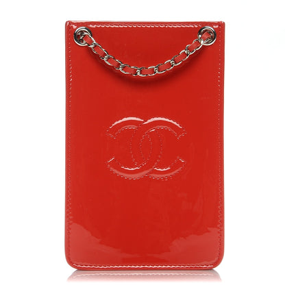 Chanel Patent Crossbody CC Phone Holder Red 1 of 7