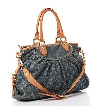 Louis Vuitton Denim Neo Cabby MM Blue 2 of 16