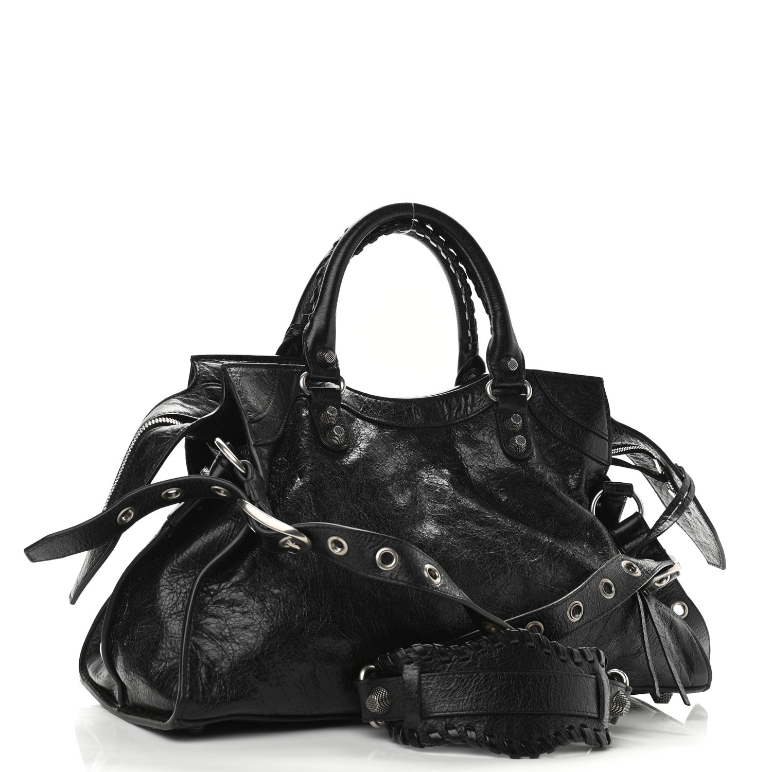 Balenciaga Agneau Arena Neo Cagole City Handbag Black 3 of 9