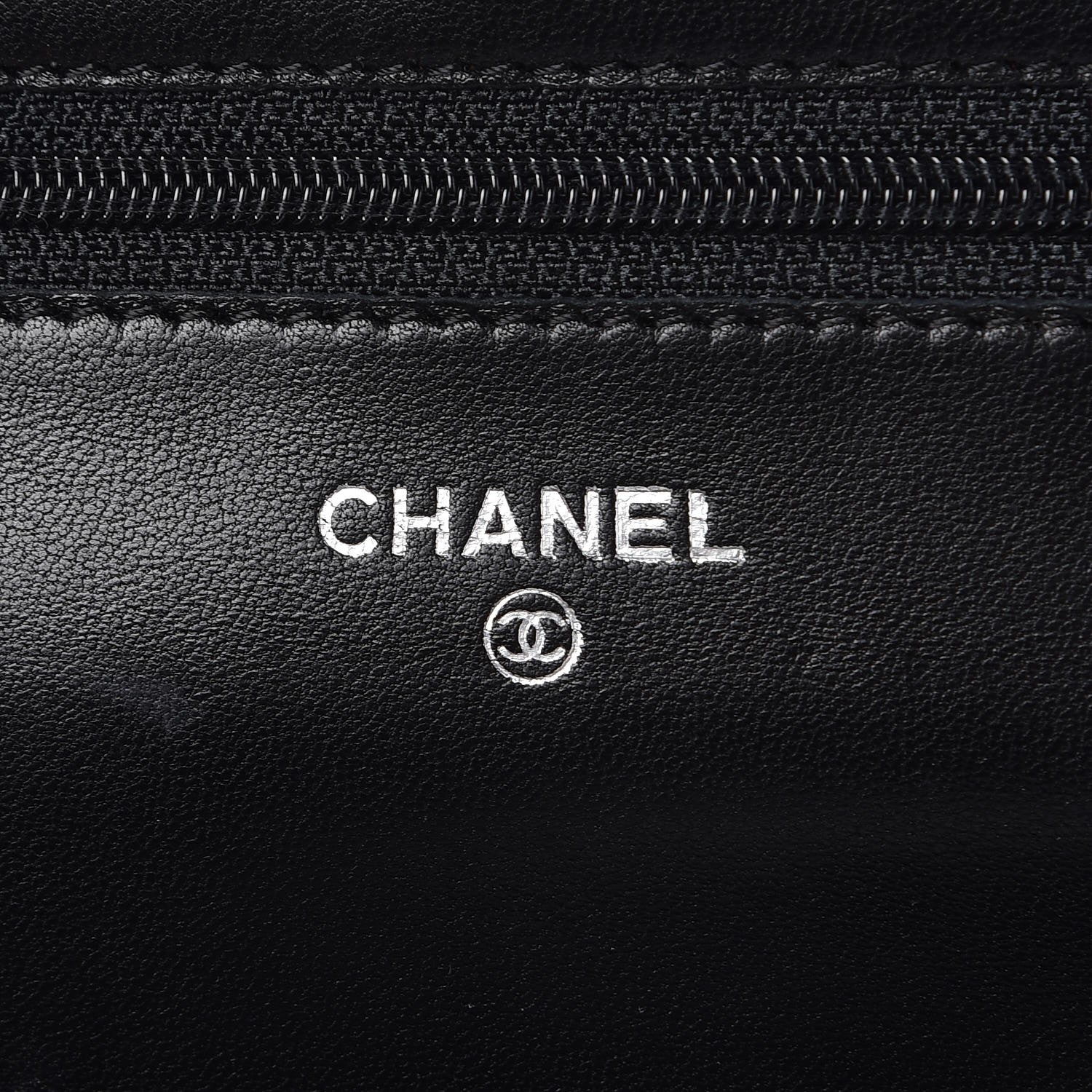 Chanel Lambskin Quilted Wallet On Chain WOC Black 6 of 8