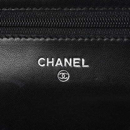 Chanel Lambskin Quilted Wallet On Chain WOC Black 6 of 8