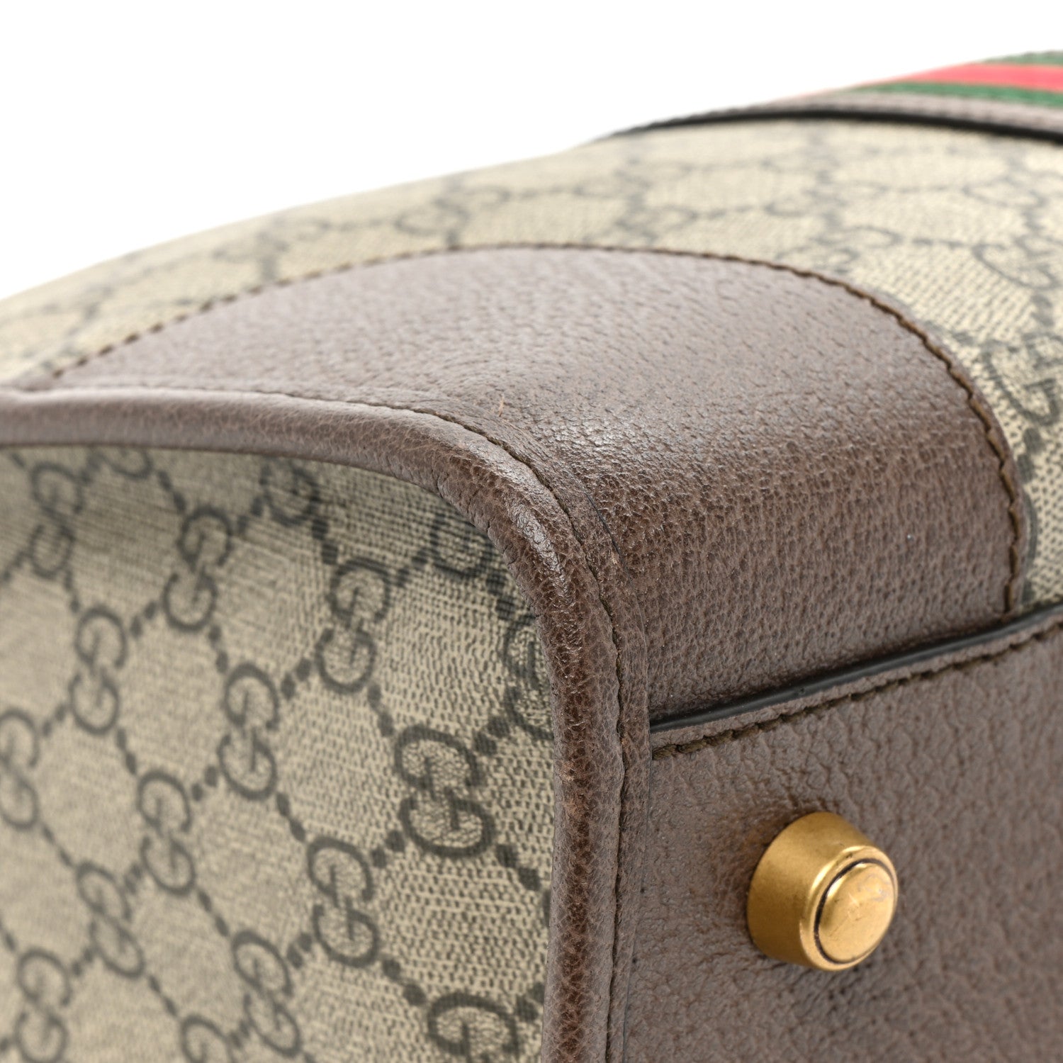 Gucci Soft GG Supreme Monogram Web Neo Vintage Duffle Bag Beige New Acero Crop 12 of 16
