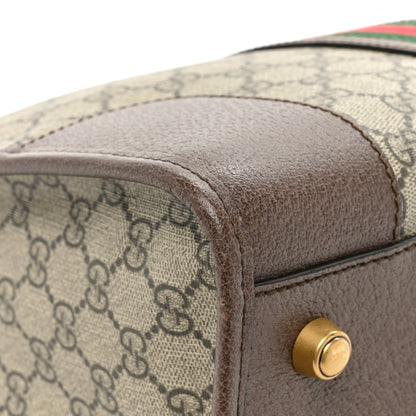 Gucci Soft GG Supreme Monogram Web Neo Vintage Duffle Bag Beige New Acero Crop 12 of 16