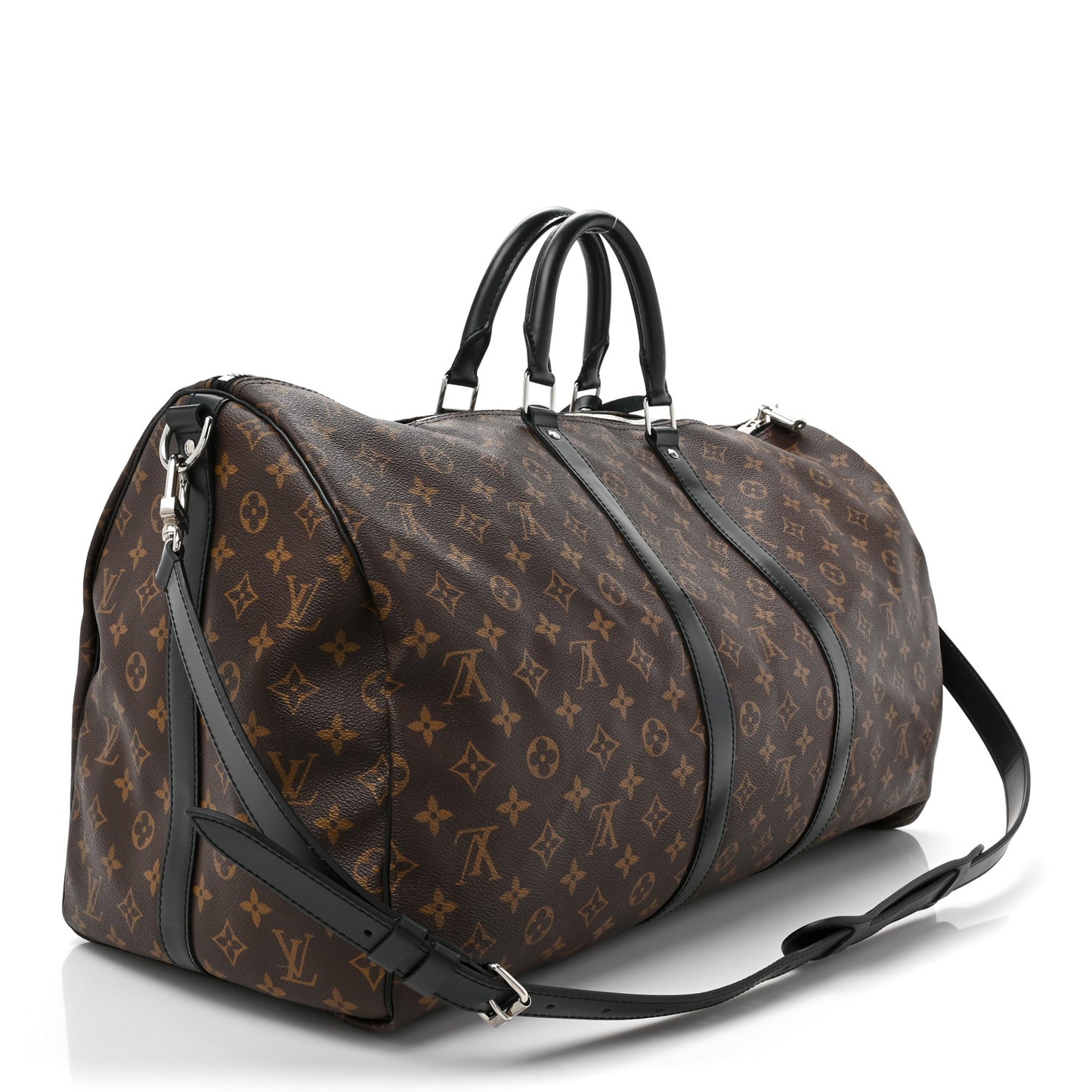 LOUIS VUITTON Monogram Macassar Keepall Bandouliere 55