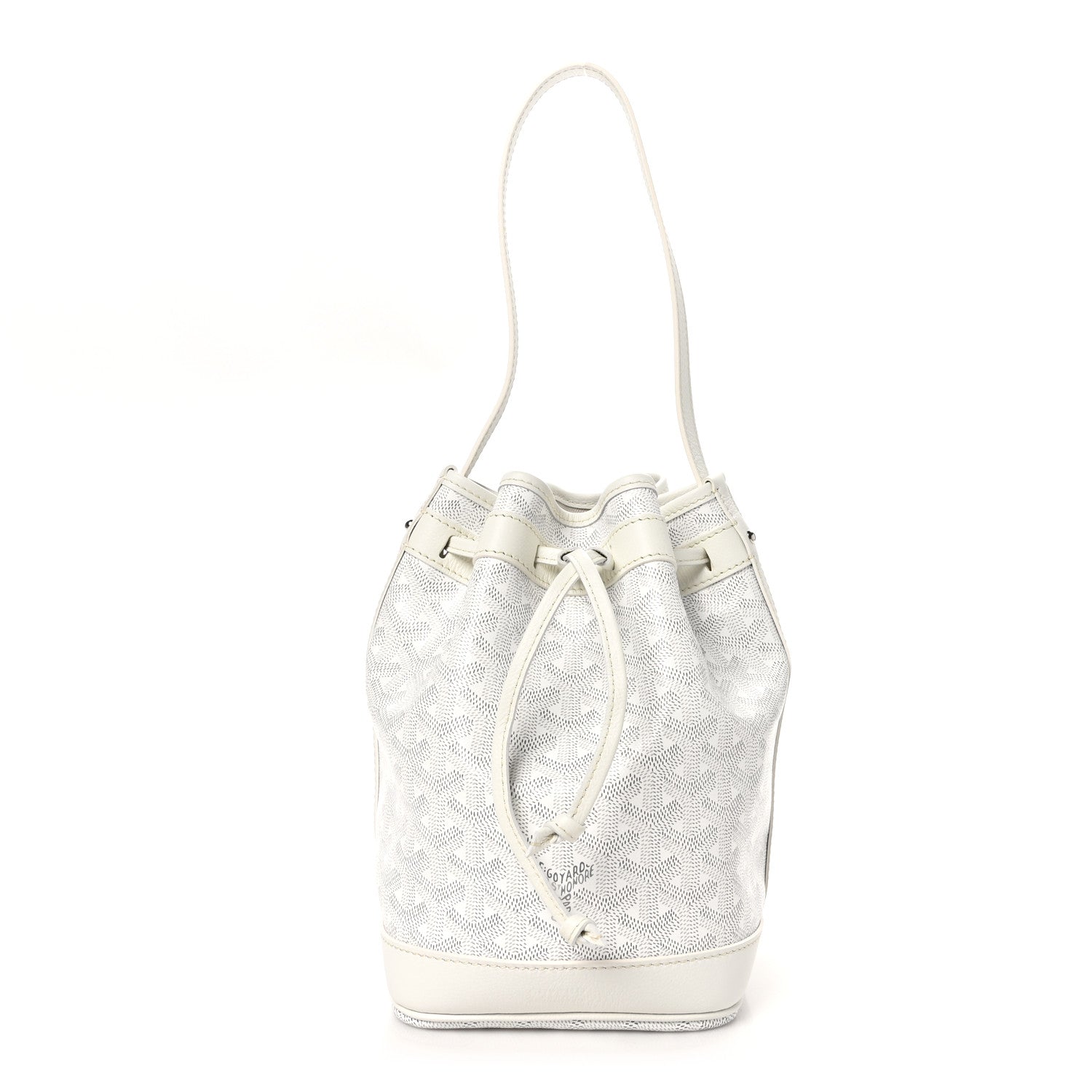 Goyard Goyardine Petit Flot Bucket Bag PM White 1 of 12