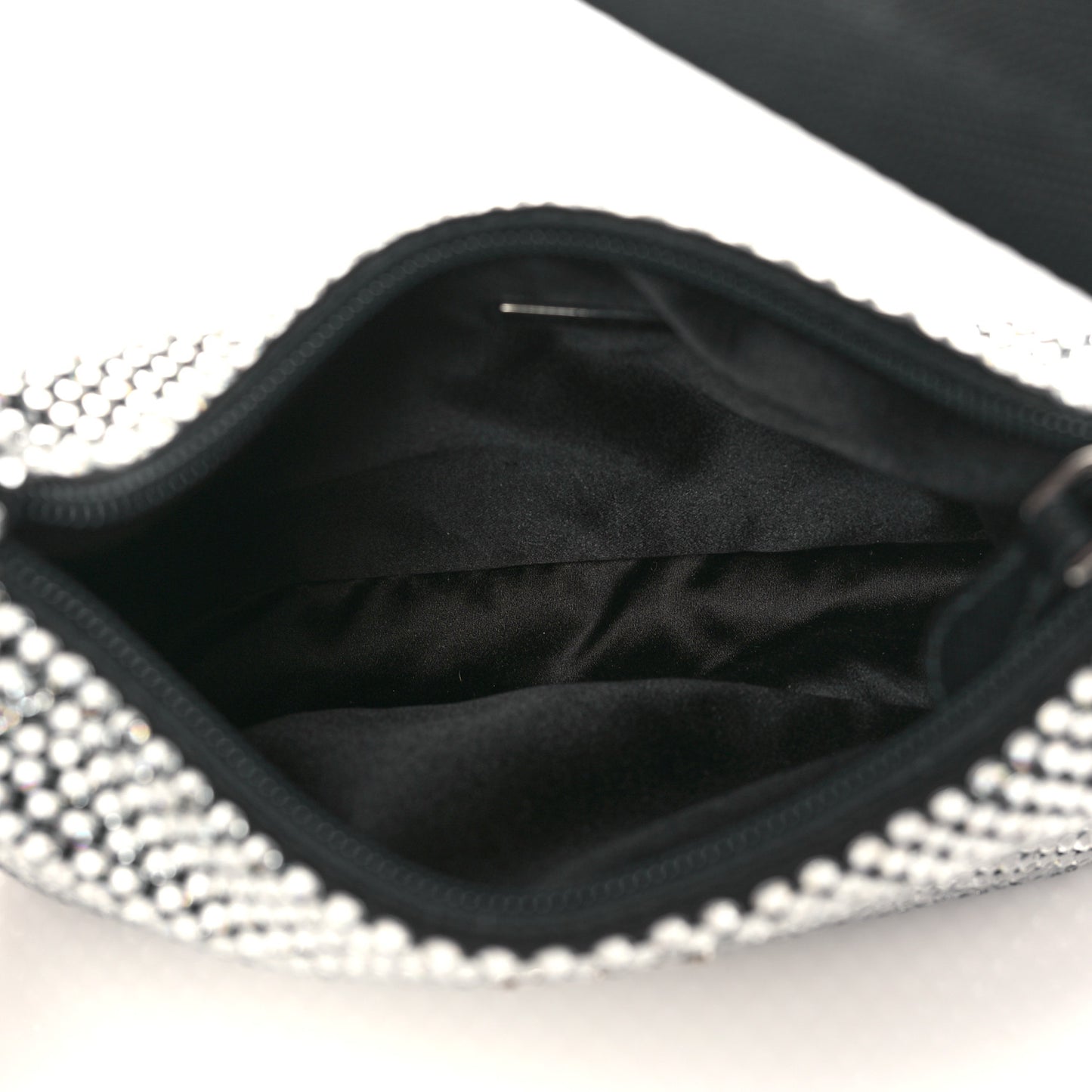 Satin Crystal Mini Re-Edition 2000 Bag Cristal