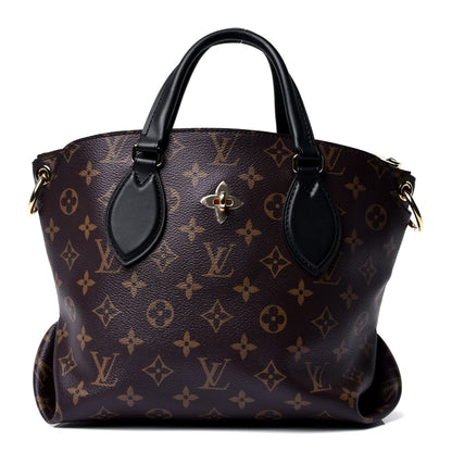 Louis Vuitton Monogram Flower Zipped Tote PM Black 2 of 5