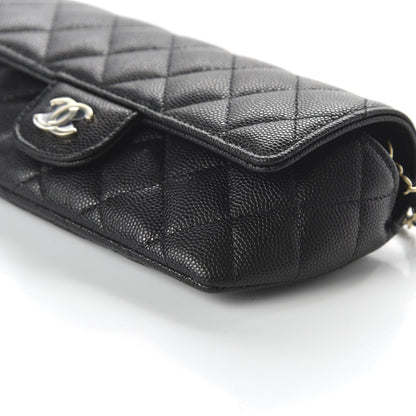 Chanel Caviar Quilted Glasses Case With Chain Black 7 of 12