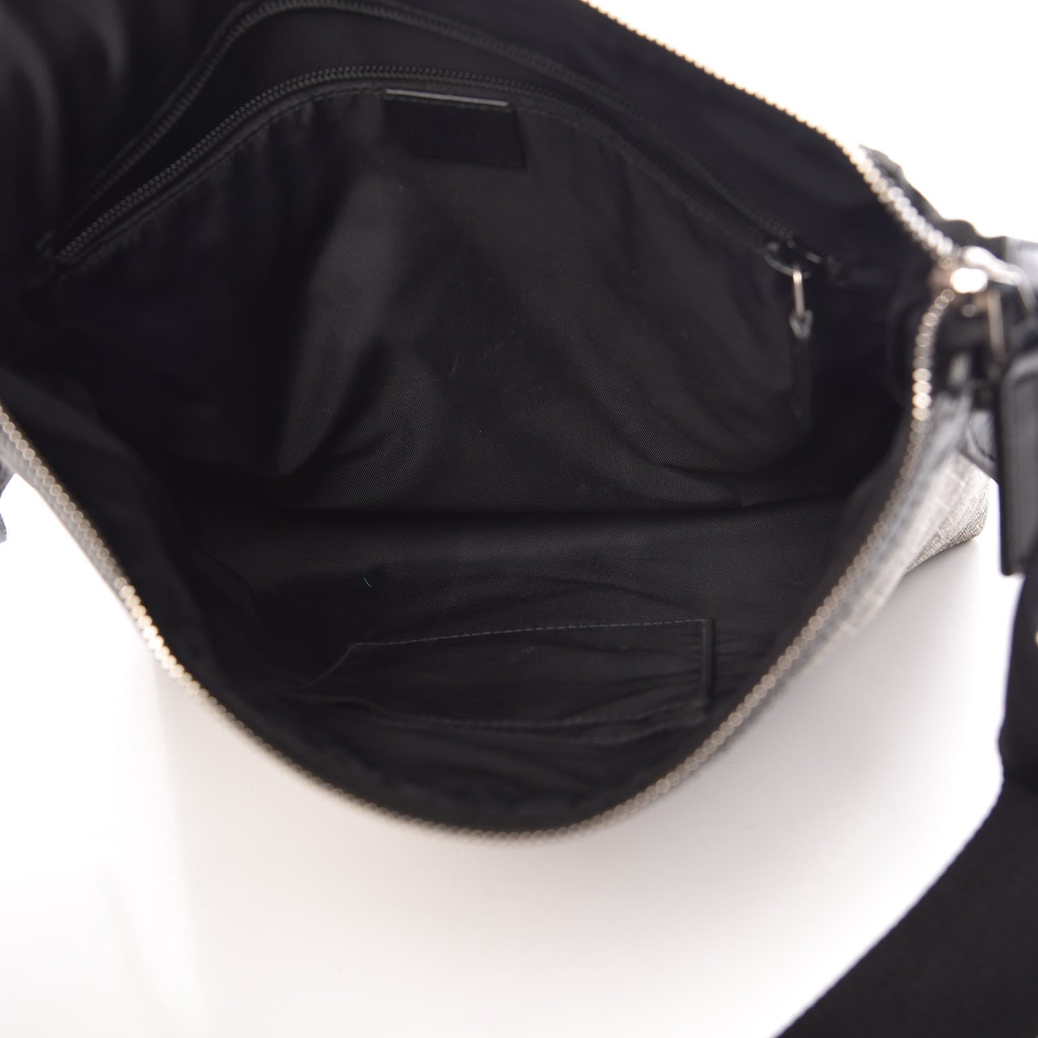 Gucci GG Supreme Monogram Web Messenger Bag Black 6 of 10
