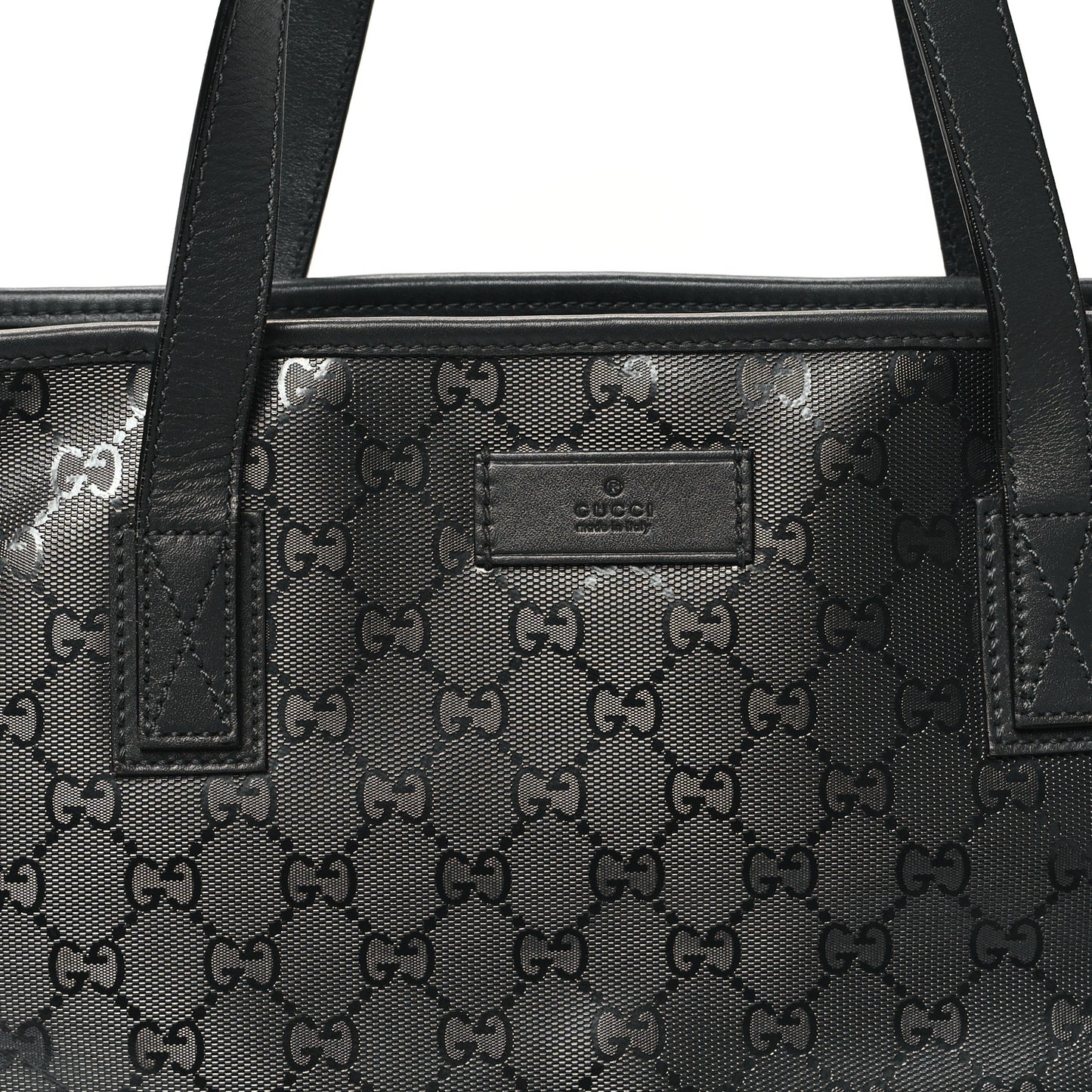 Imprime Monogram Medium Zippered Shopping Tote Pewter