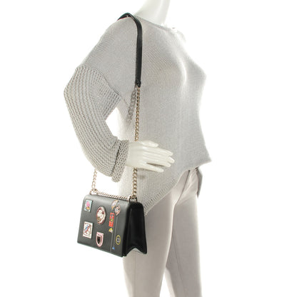 Christian Dior Calfskin Paradise Diorama Flap Bag Black 2 of 9