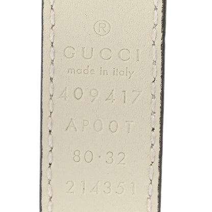 Gucci Calfskin Double G 20mm Belt 80 32 Mystic White 4 of 4