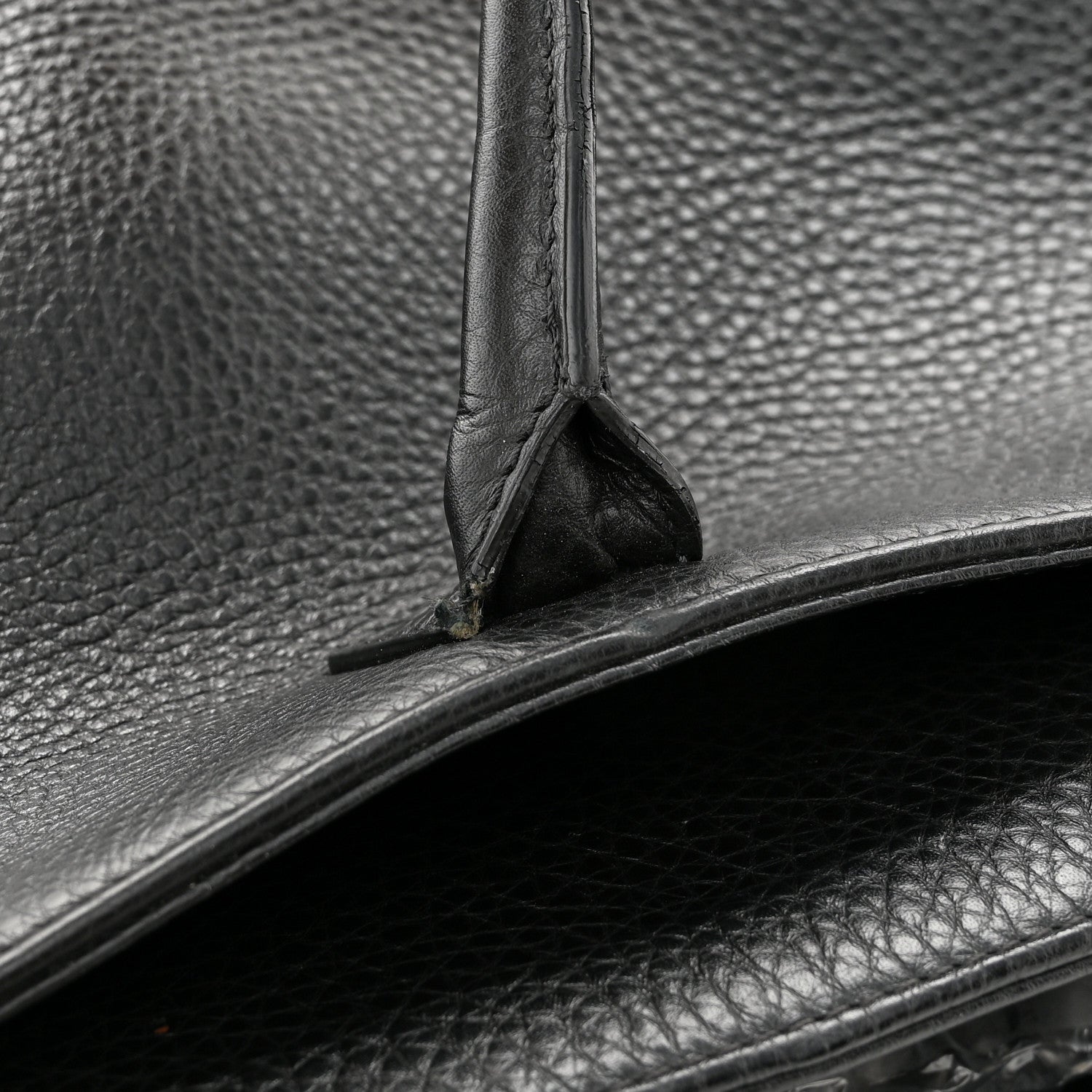 Chanel Deerskin Cerf Executive Shopper Tote Black 13 of 14
