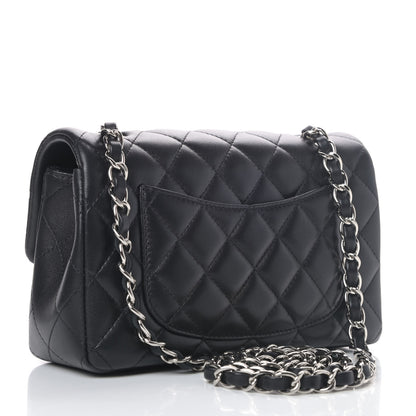 Chanel Lambskin Quilted Mini Rectangular Flap Black 2 of 4