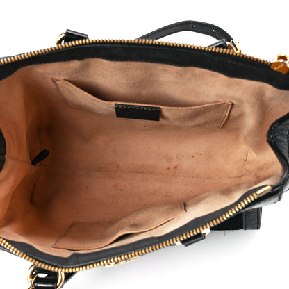 Gucci Suede Patent GG Web Small Ophidia Tote Bag Black 5 of 12