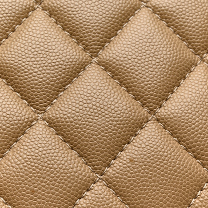 Chanel Caviar Quilted 31 Rue Cambon Top Handle Flap Dark Beige 12 of 12