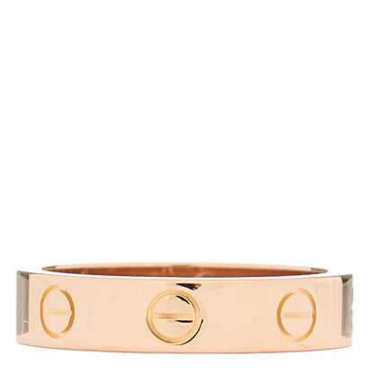 Cartier 18K Yellow Gold Diamond 4mm LOVE Wedding Band Ring 49 4.75 3 of 4