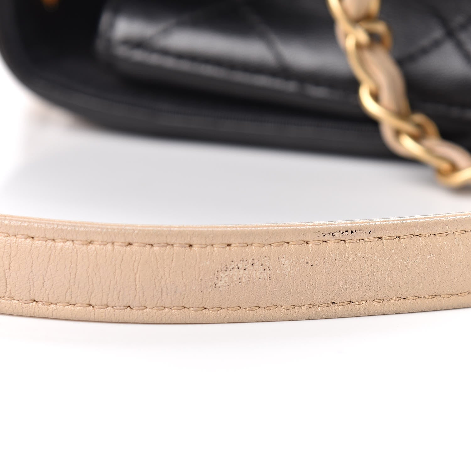 Chanel Lambskin Quilted Medium Elegant CC Flap Beige Black 9 of 14