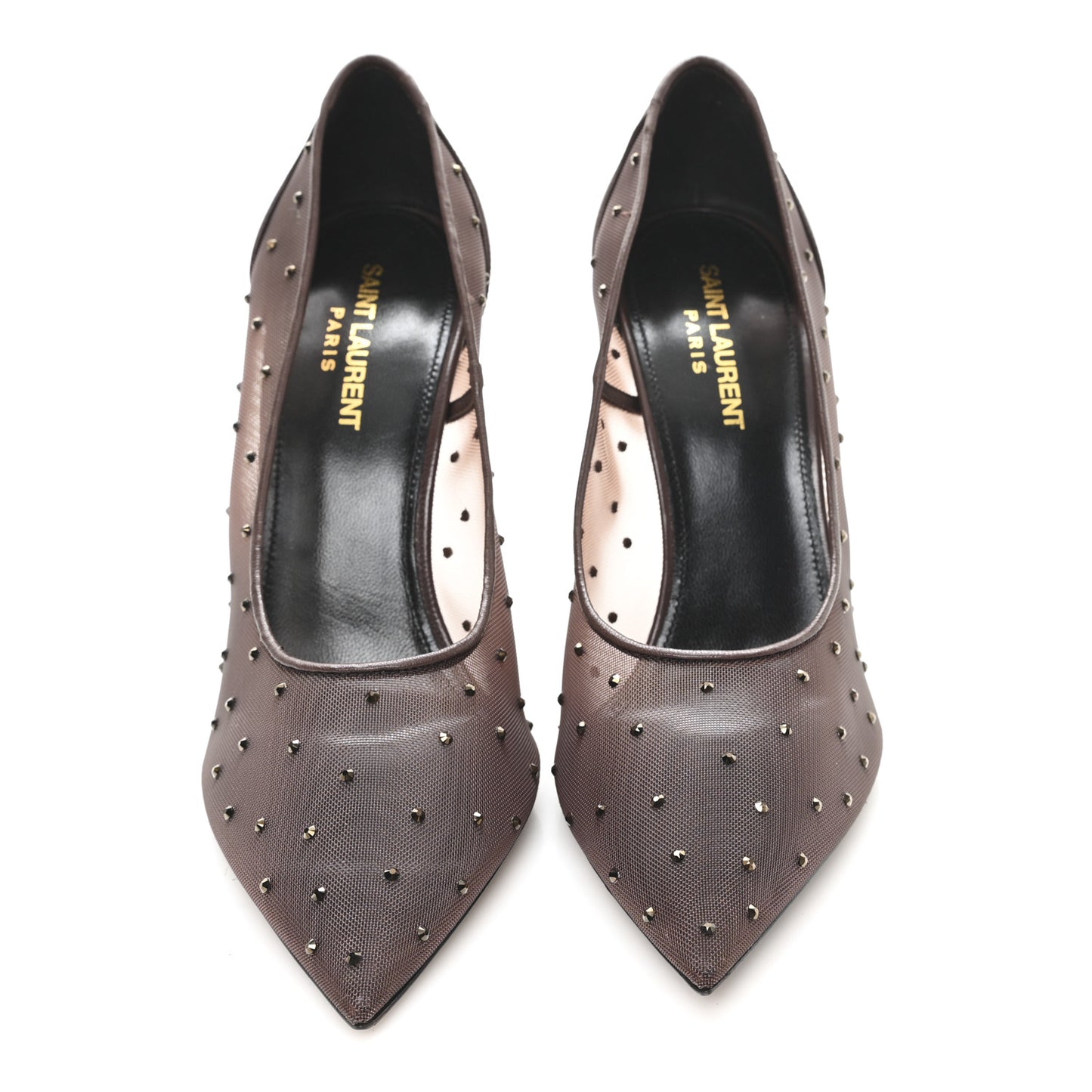 Rhinestone Mesh 105 Anja Pumps 39 Deep Brown