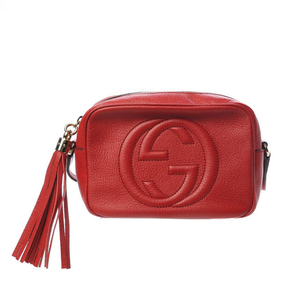 Gucci Pebbled Calfskin Small Soho Disco Bag Tabasco Red 1 of 7