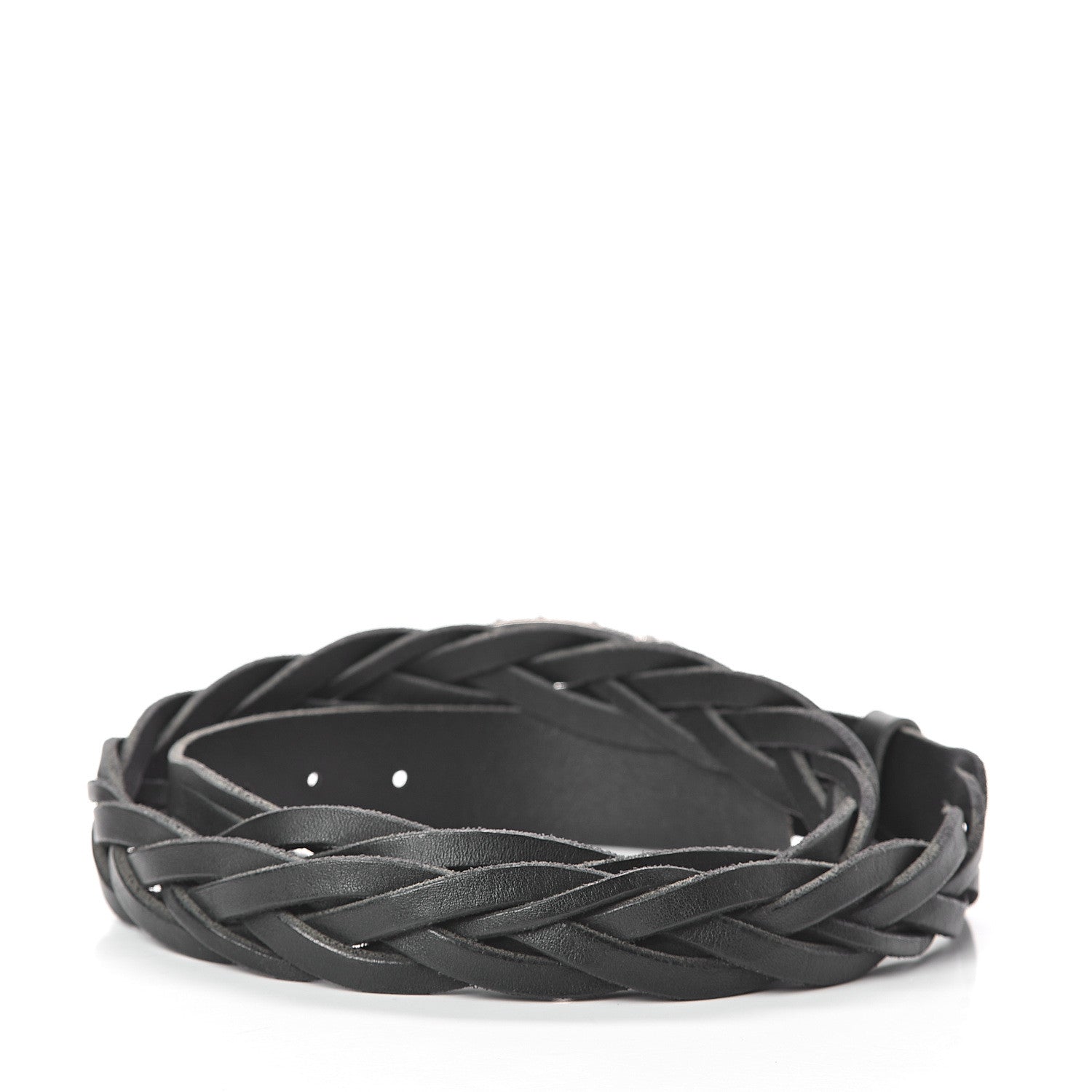 Gucci Calfskin Dionysus Braided Belt 105 42 Black 2 of 5