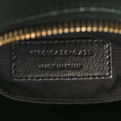 Saint Laurent Grain De Poudre Matelasse Chevron Quilted Round Vinyle Camera Bag New Vert Fonce 7 of 10