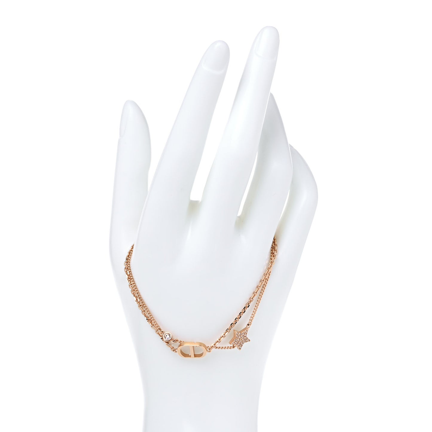Metal Crystal Star CD Bracelet Gold