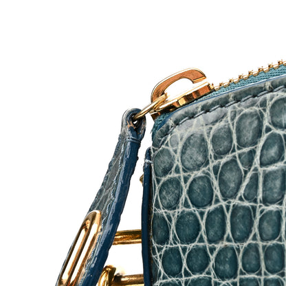 Louis Vuitton Crocodile Lockit PM Blue 11 of 11