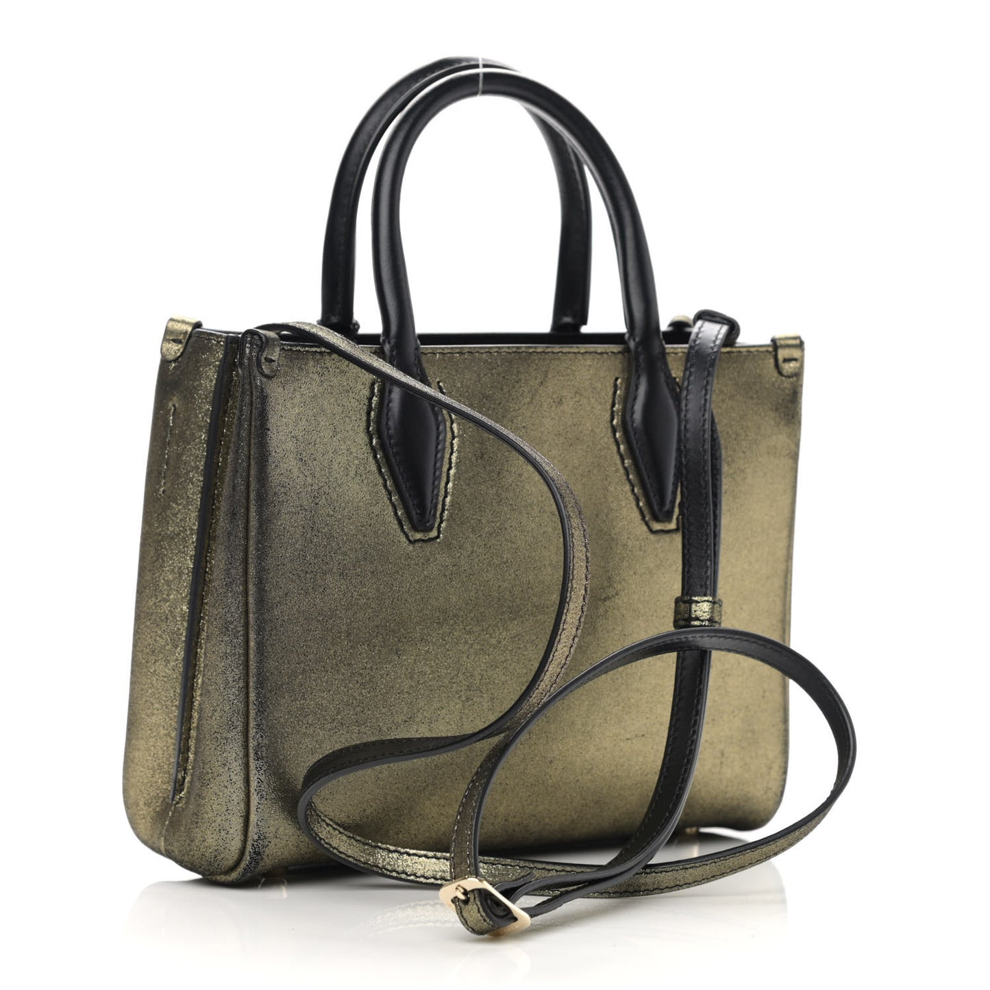 Metallic Lambskin Mini Le Journee Gold