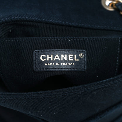 Chanel Denim Coco Flap Black 7 of 11
