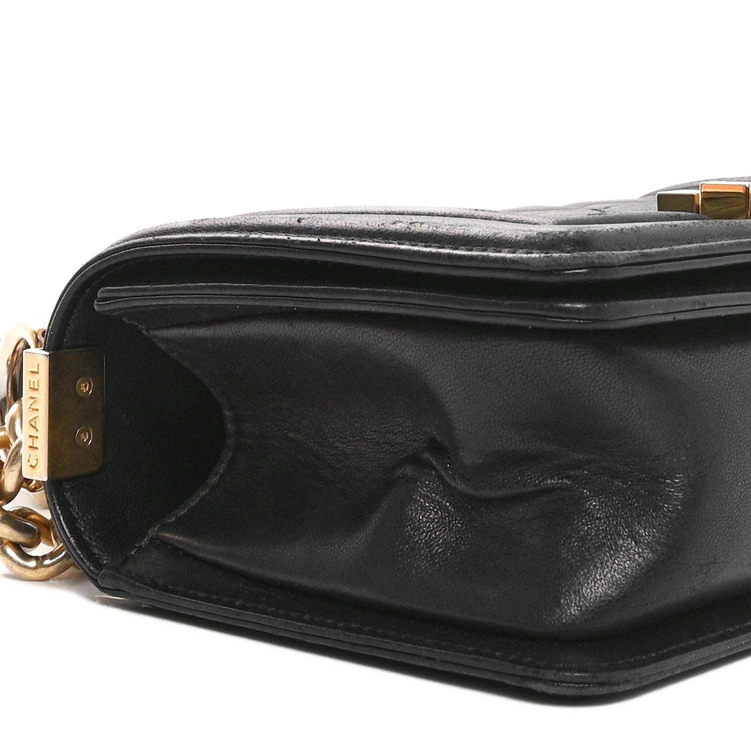 Chanel Lambskin Quilted Small Boy Flap Black 9 of 10