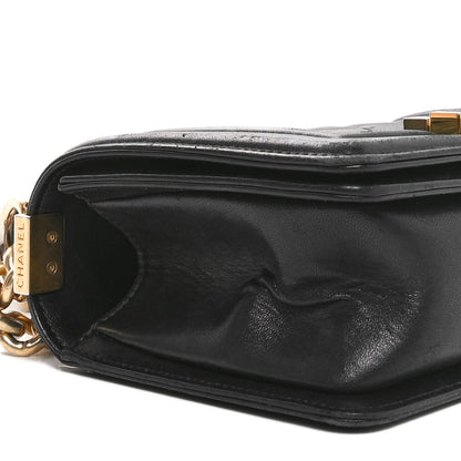 Chanel Lambskin Quilted Small Boy Flap Black 9 of 10