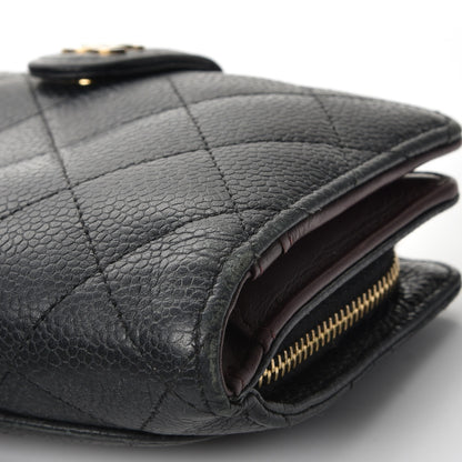 Chanel Caviar Quilted Zipped Pocket Wallet Black 11 of 17