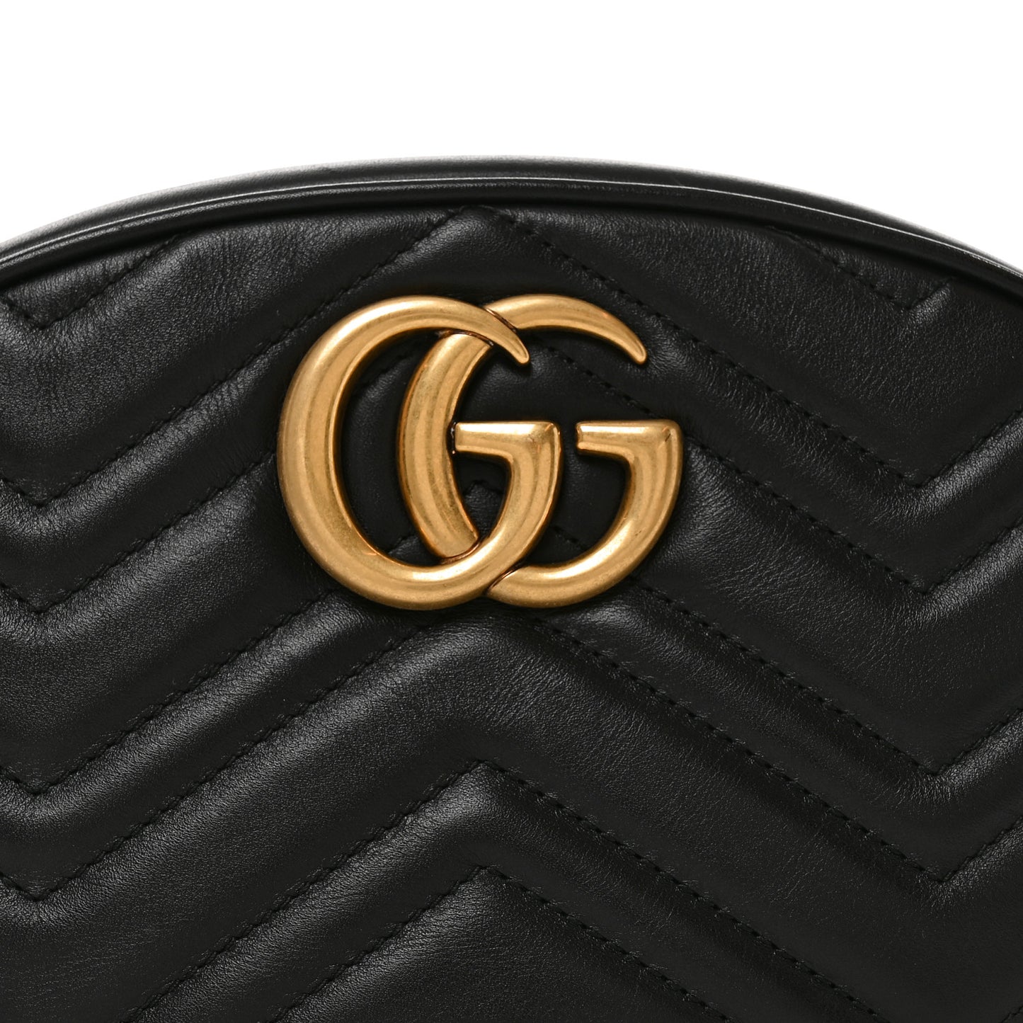 Calfskin Matelasse GG Marmont Belt Bag 65 26 Black