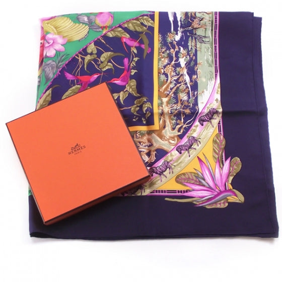 Hermes Silk Scarf Tropiques 3 of 4