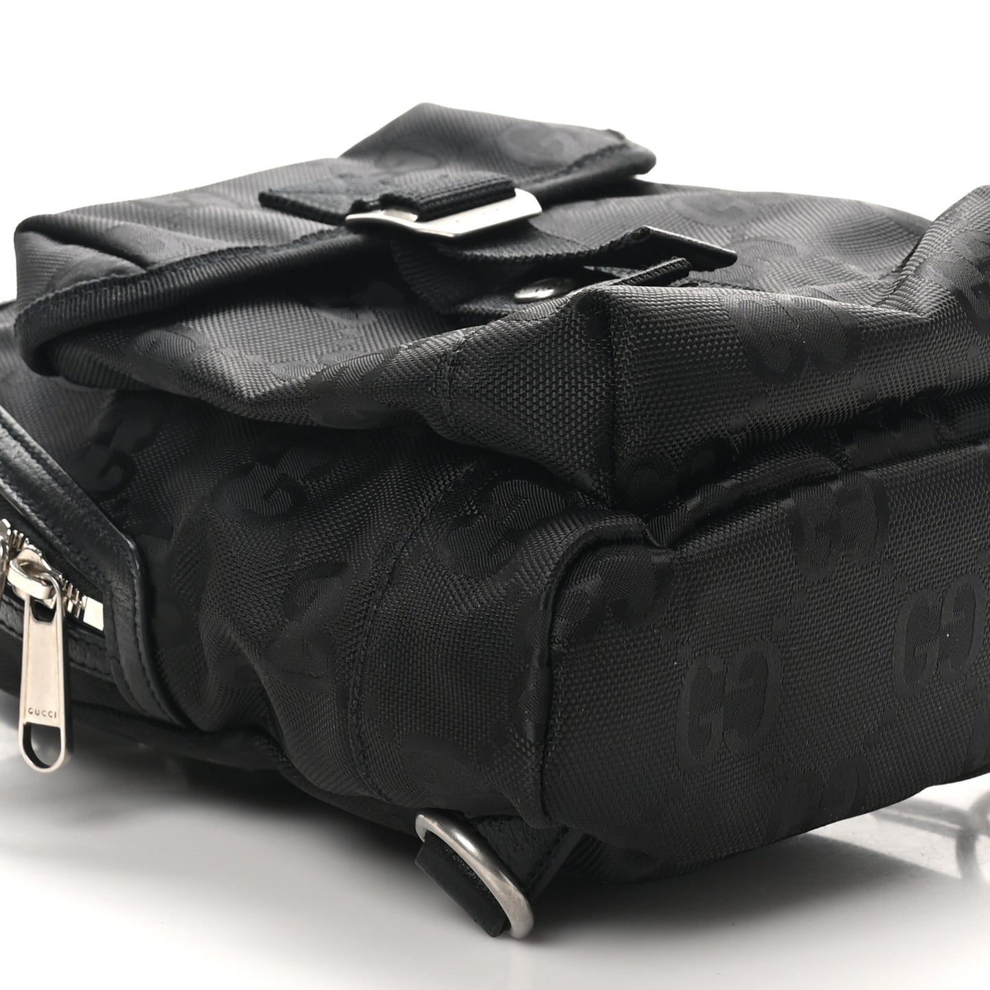 Econyl Nylon Monogram Off The Grid Sling Backpack Black