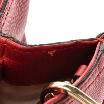 Gucci Calfskin Small Bamboo Shopper Tote Red 15 of 15