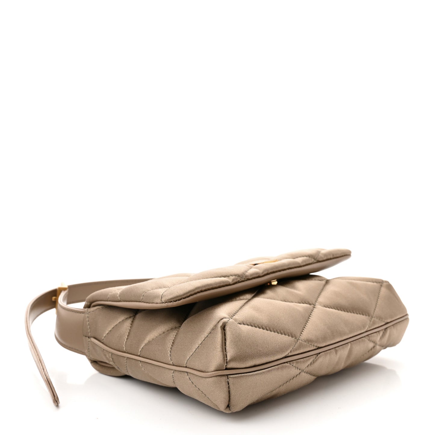 Satin Quilted Le 57 Diamond Shoulder Bag Mouse