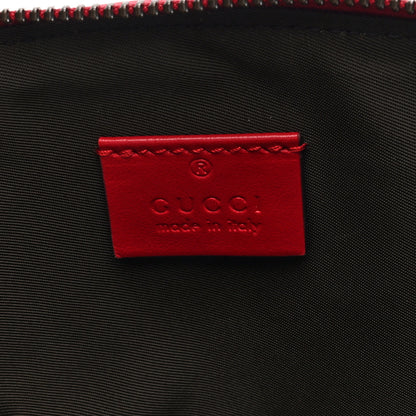 Gucci Calfskin Matelasse Large GG Marmont Pouch Cosmetic Case Hibiscus Red 6 of 7