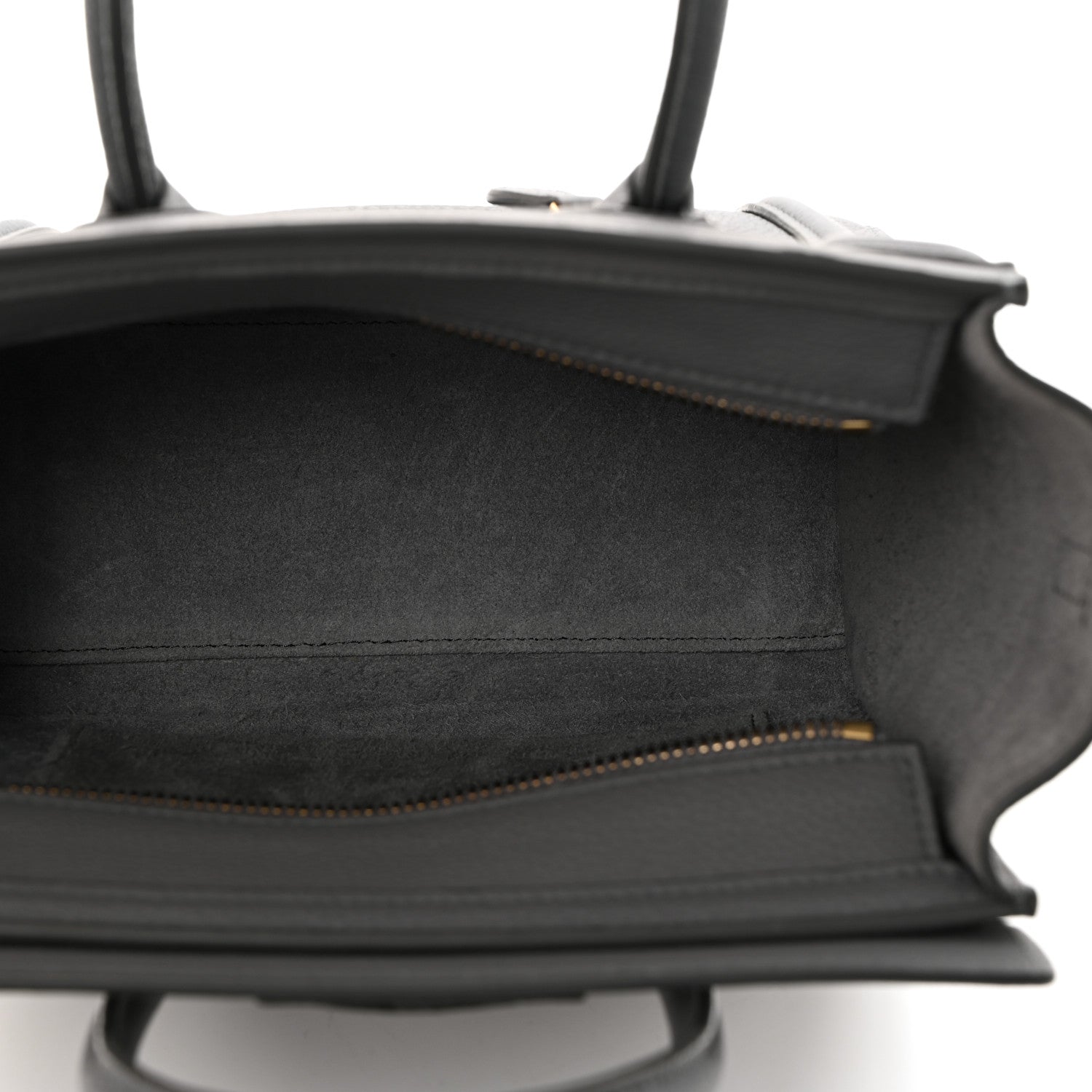 Celine Baby Drummed Calfskin Nano Luggage Kohl 5 of 11