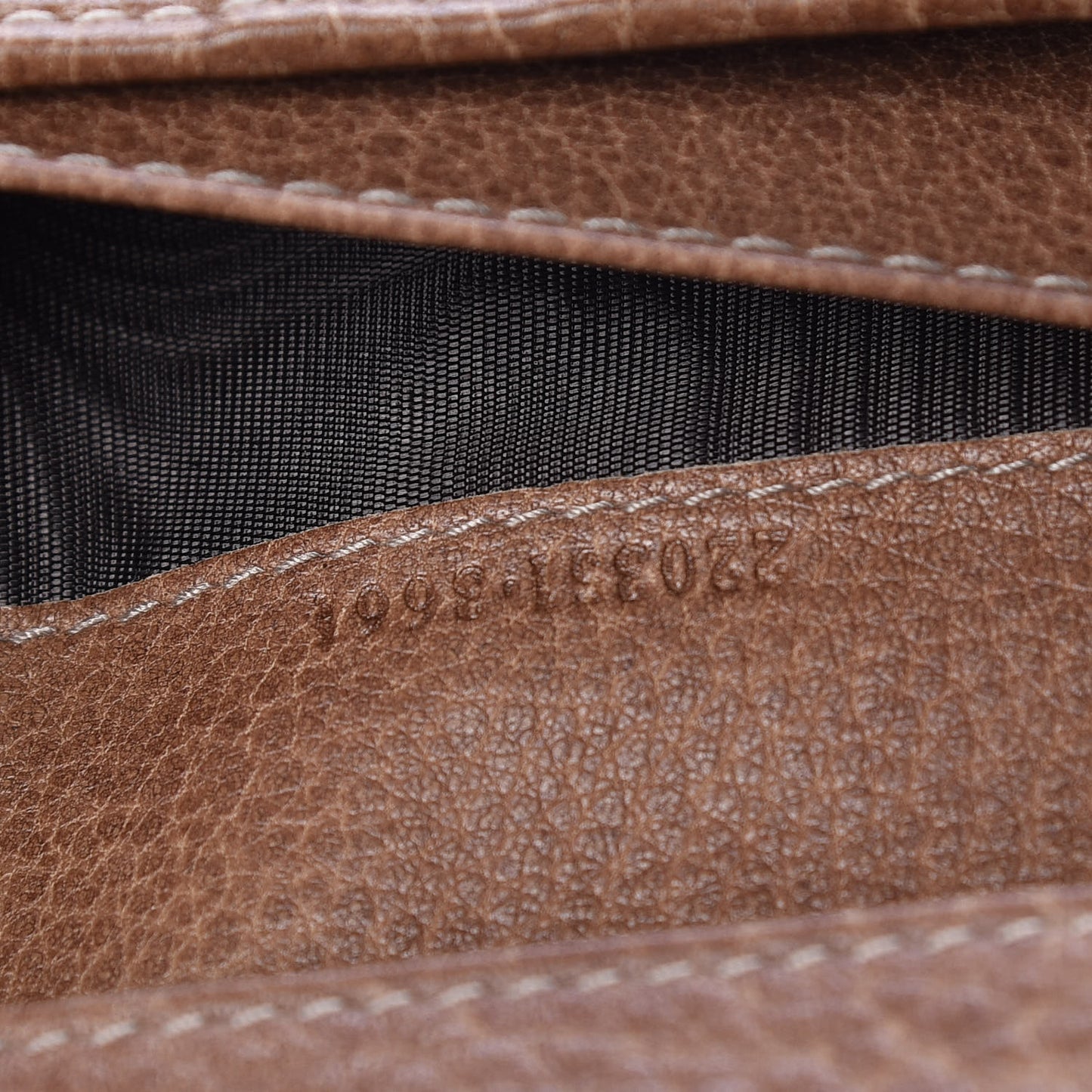 Guccissima Jackie Continental Wallet Natural Brown