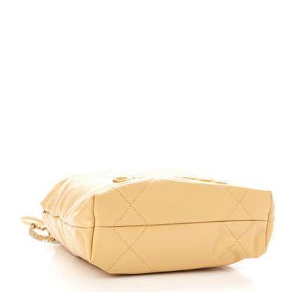 Chanel Shiny Calfskin Quilted Mini Chanel 22 Yellow 4 of 11