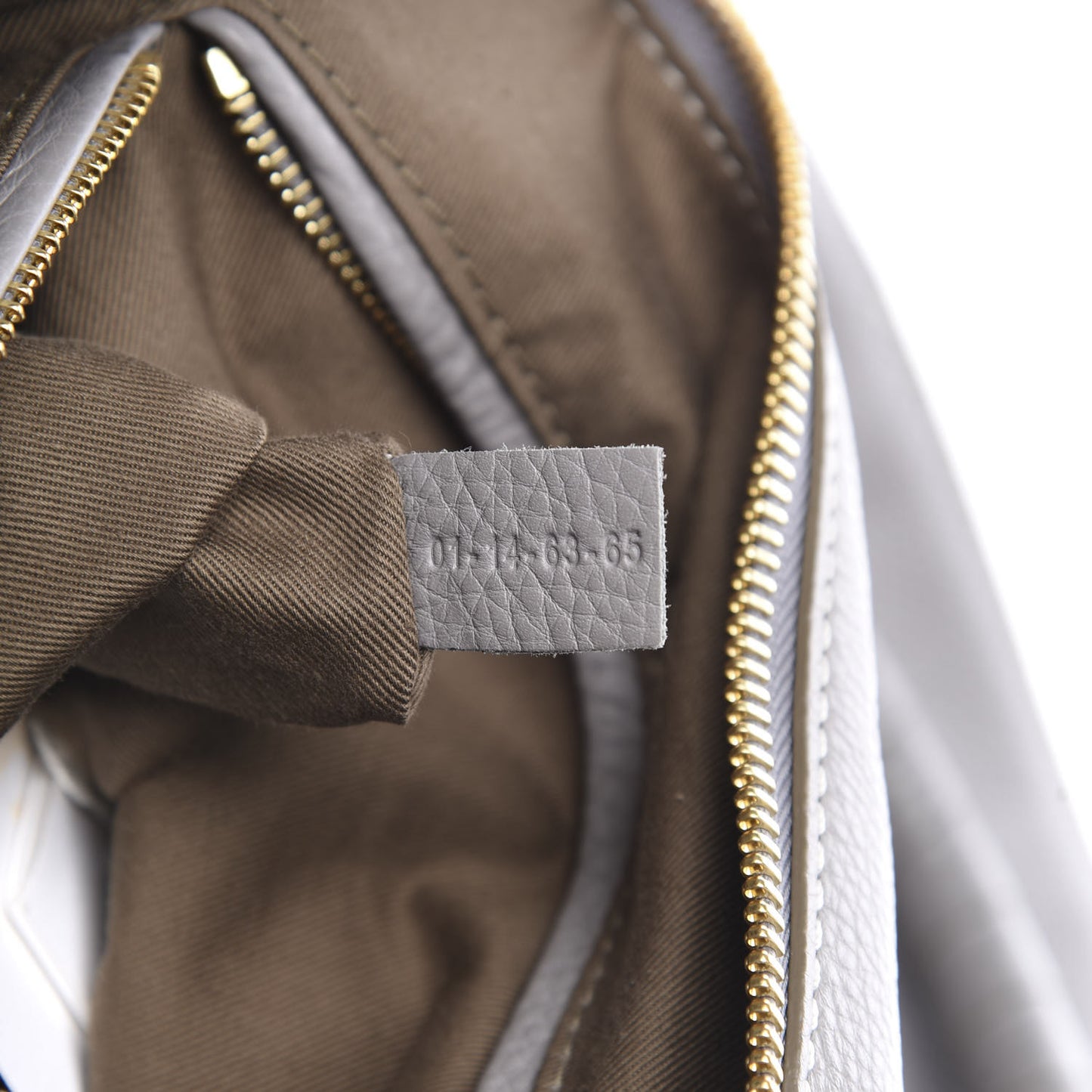Calfskin Large Marcie Satchel Cashmere Grey