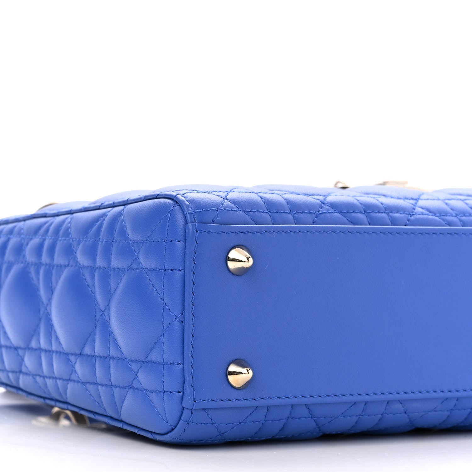 Christian Dior Lambskin Cannage Small My ABCDior Lady Dior Blue 9 of 11