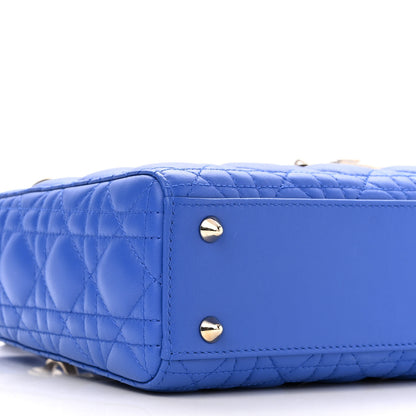 Christian Dior Lambskin Cannage Small My ABCDior Lady Dior Blue 9 of 11