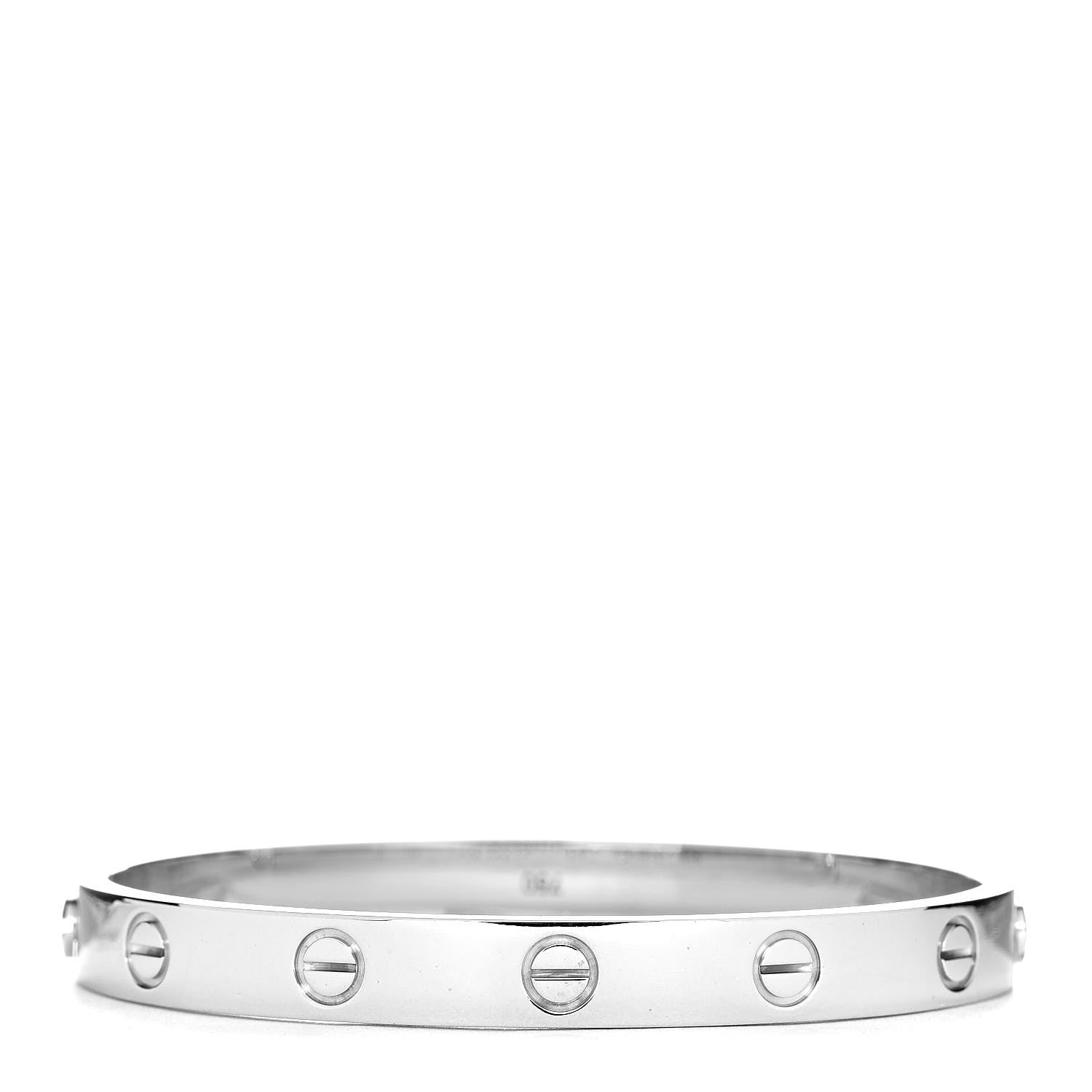 Cartier 18K White Gold LOVE Bracelet 16 3 of 6